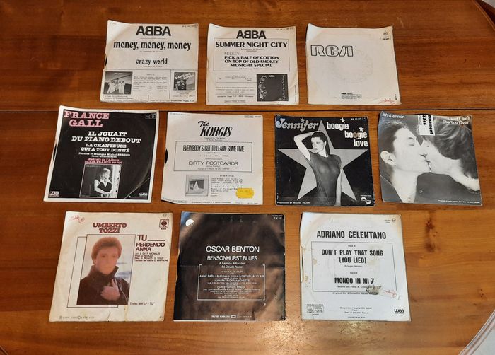 Lot de 10 disques vinyles 45 tours - photo numéro 2