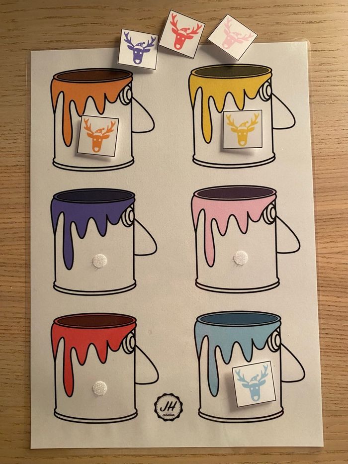Fiche Montessori : Spécial Noël : Le tri des couleurs - photo numéro 2