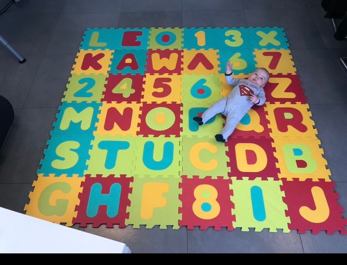 Dalles en mousse lettres et chiffres