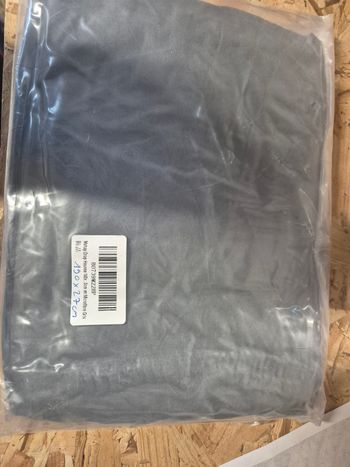 Drap housse 140x190x27b gris neuf