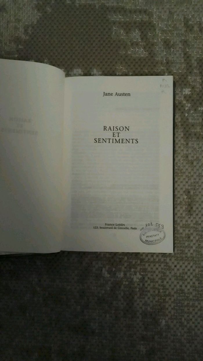 Livre Jane Austen " Raison et sentiments " - photo numéro 11