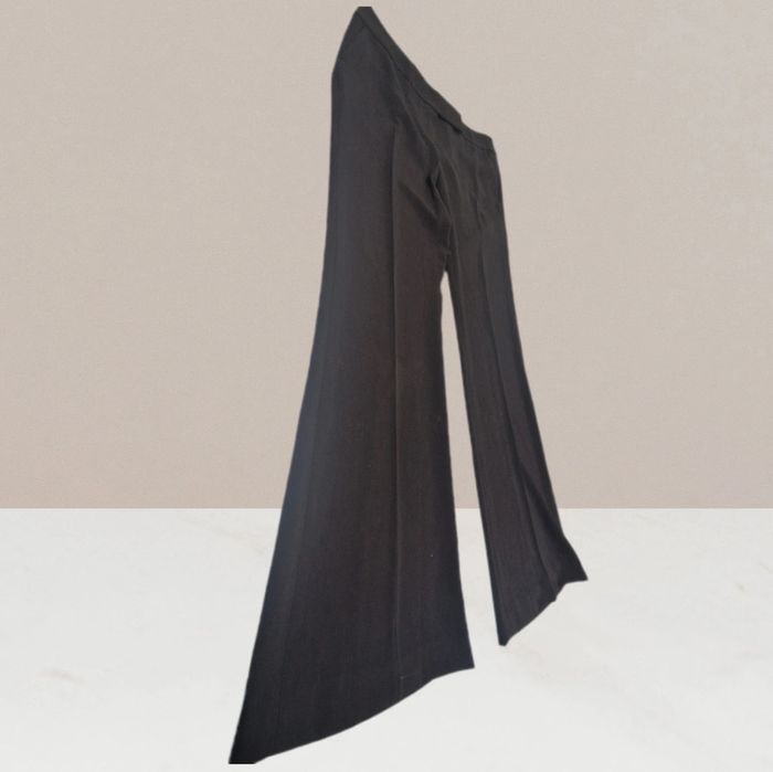 Pantalon jambes larges en toile taille 36 - photo numéro 2