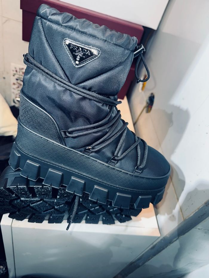 PRADA Bottes après-ski en gabardine Re-Nylon - photo numéro 4