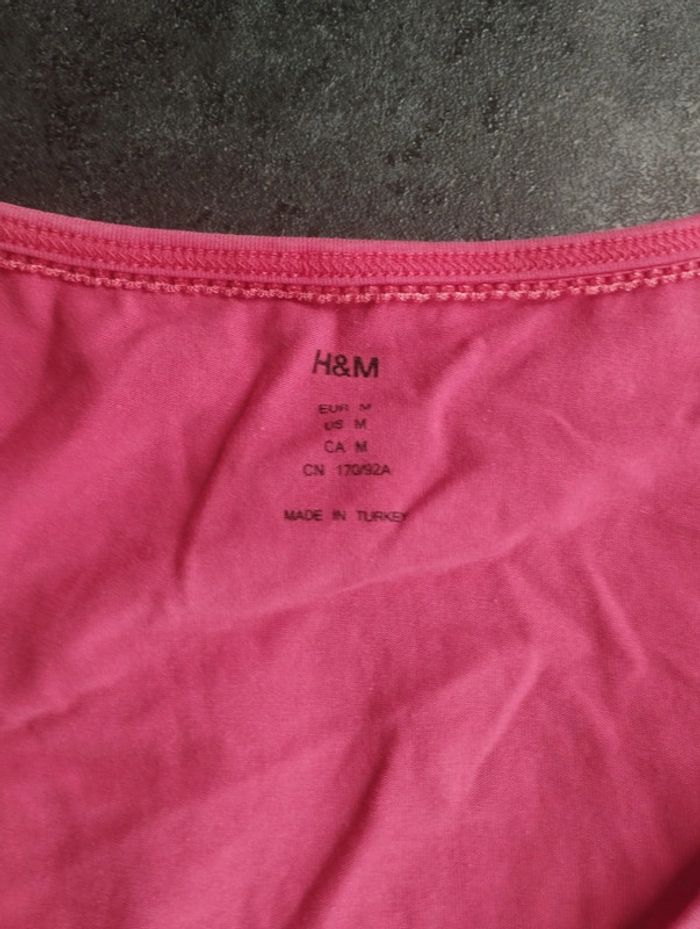 Tee shirt corail femme H&M taille 38 - photo numéro 2