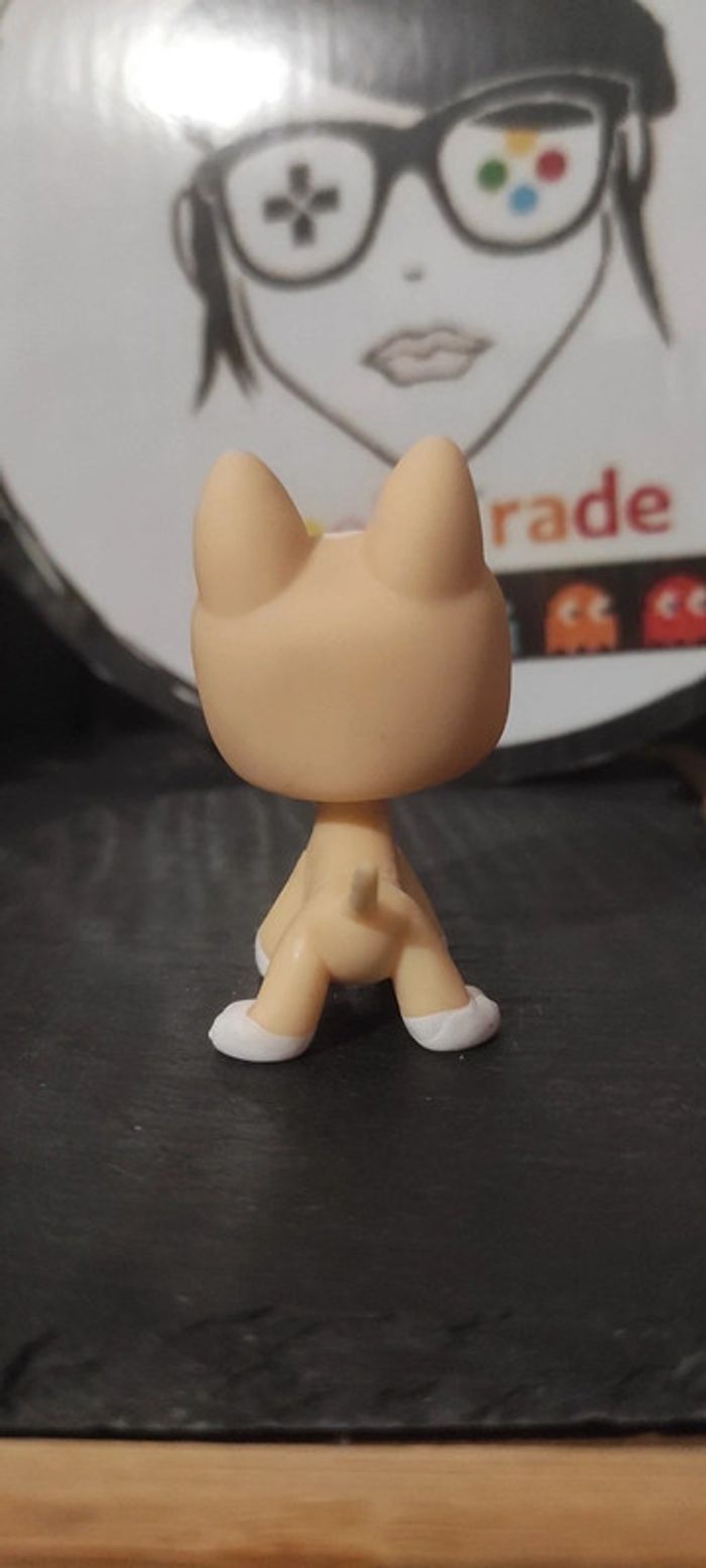 My Littlest Petshop Pet Shop LPS Bull Terrier 860 hasbro dog Yellow Purple Chien - photo numéro 4