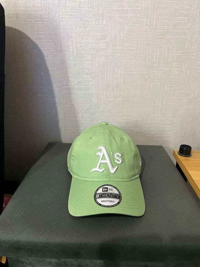 Casquette adjustable New Era menthe MLB Oakland athletics - photo numéro 2