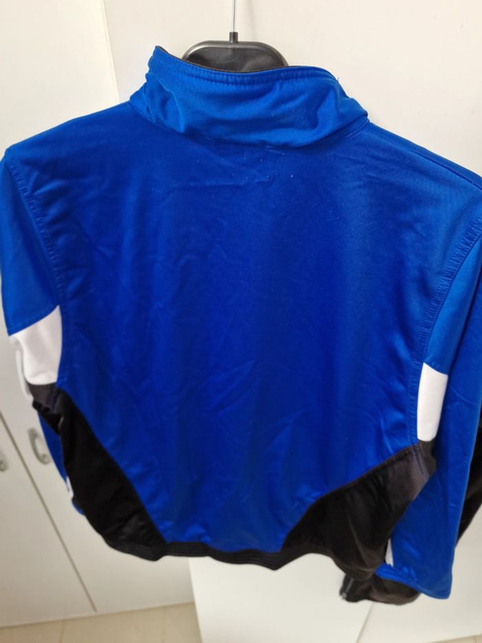 Ensemble Survetement Jogging Football Veterans Erima Bleu Noir - photo numéro 11