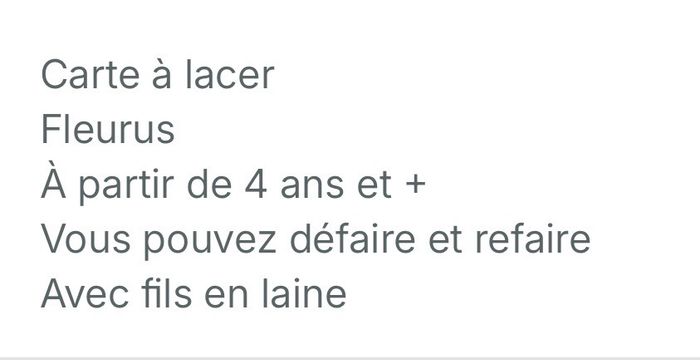 Carte à lacer - photo numéro 5