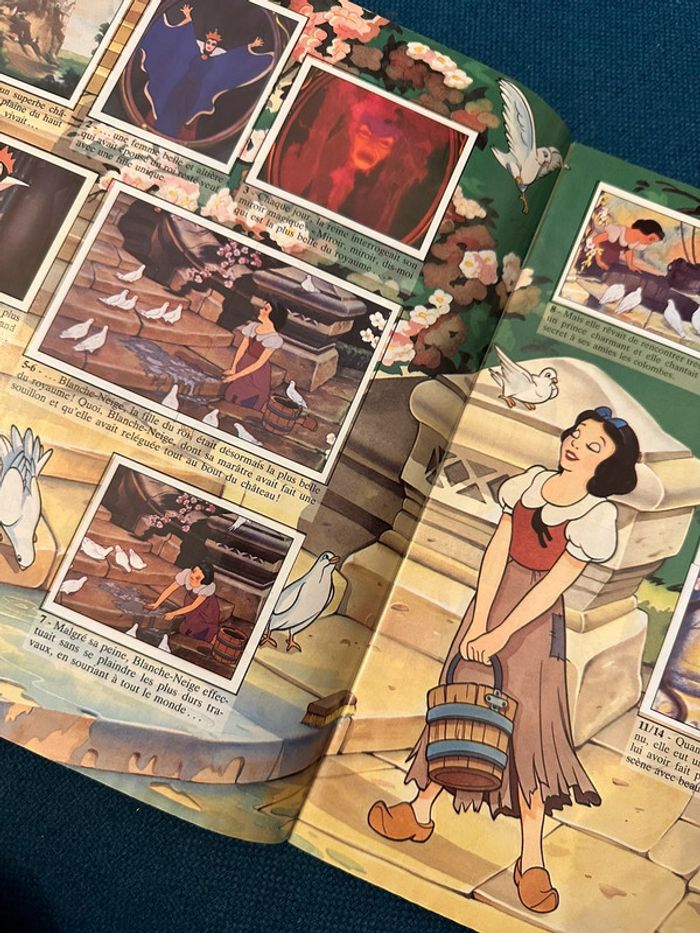 Album Panini livre complet Disney Blanche Neige Snow White stickers autocollants ancien - photo numéro 3