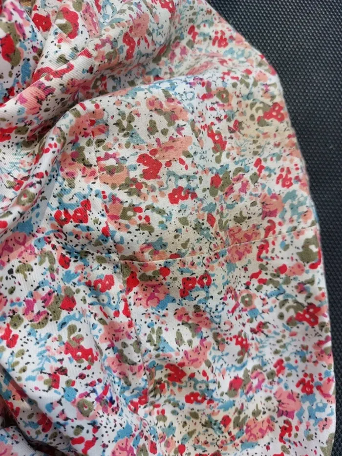 Sac Mandoline en toile, moutarde, légèrement pailleté - photo numéro 11