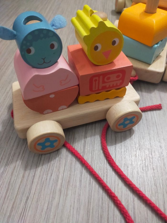 Train en bois créaferme - photo numéro 3