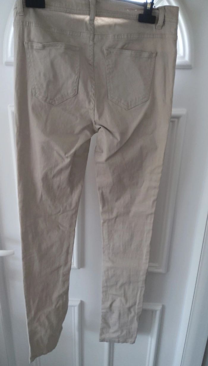 Pantalon slim beige Vero Moda - photo numéro 2