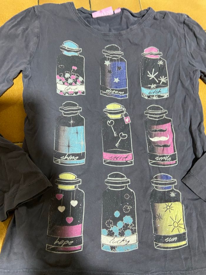 Tshirt gris foncé a motif 10 ans - photo numéro 2