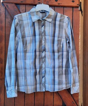 Chemise femme à carreaux, taille 38
