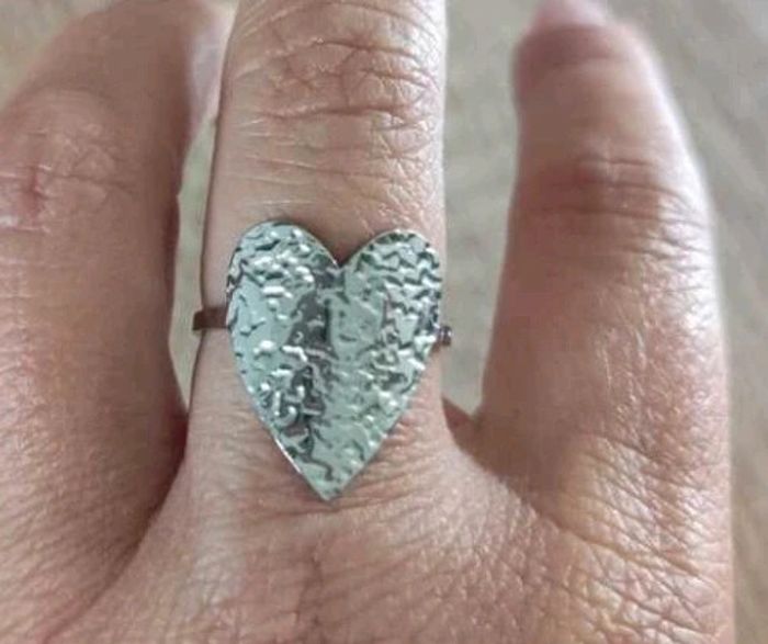 Bague argenté acier inoxydable - photo numéro 2