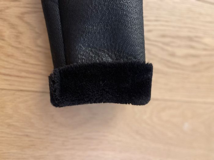 Blouson long noir doublé synthétique - photo numéro 10