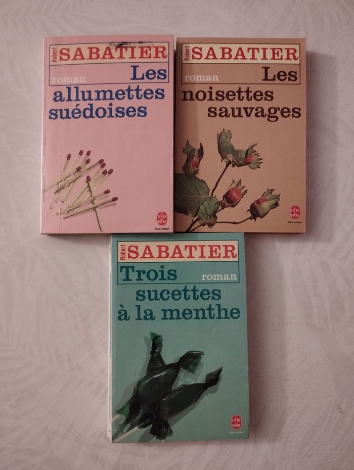 3 livres de Robert Sabatier