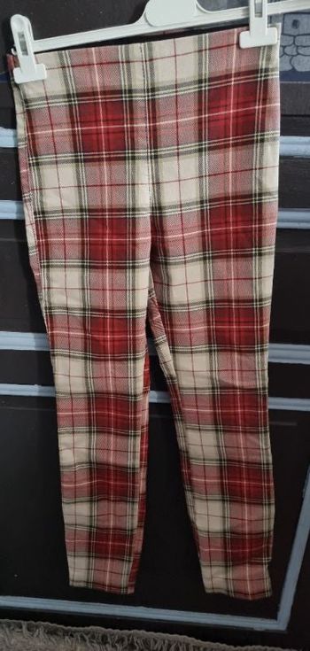 Pantalon à carreaux taille 34