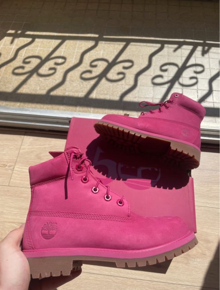 Timberland pink/fuchsia/rose taille 36 - photo numéro 5