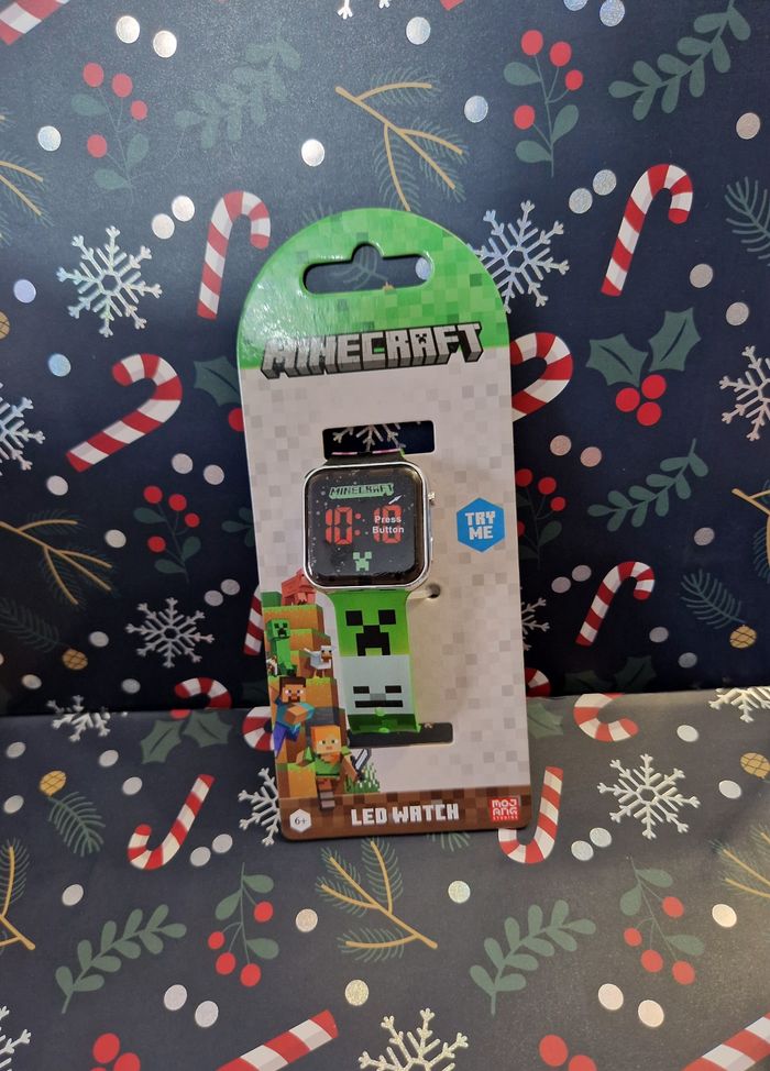 Montre digitale led minecraft