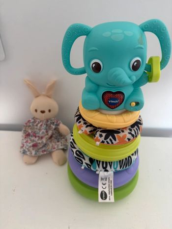 Nino l’Éléphanteau VTech – Pyramide Éducative pour Bébé