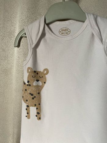 Body sans manche panthère 2 ans