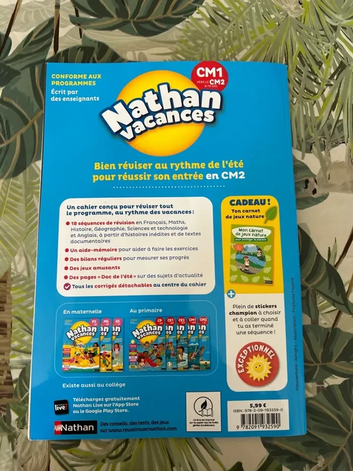 Cahier de vacances Nathan - photo numéro 2