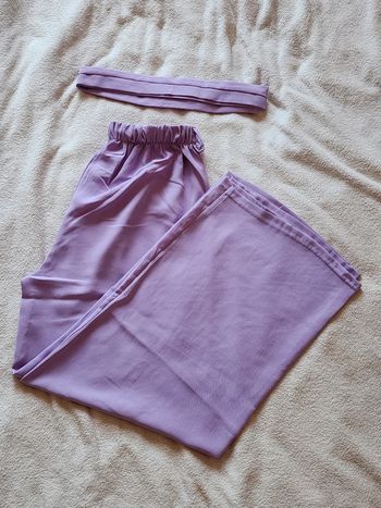 Pantalon à jambes larges / palazzo lilas TU 36/40