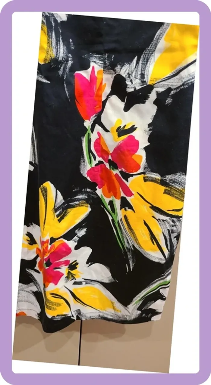Robe en coton fleurie taille 44 - photo numéro 4