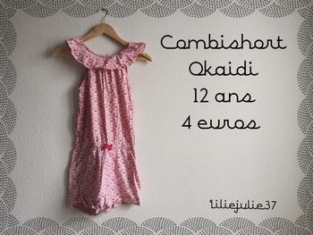 Combishort Okaidi 12 ans