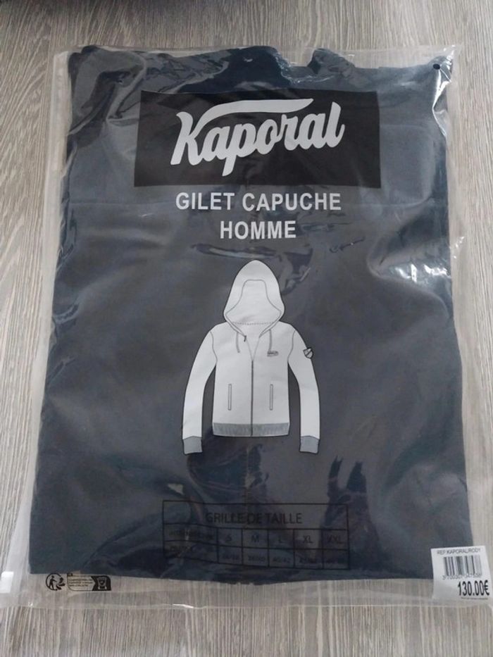 Gilet capuche homme Kaporal bleu marine taille xxl - photo numéro 2