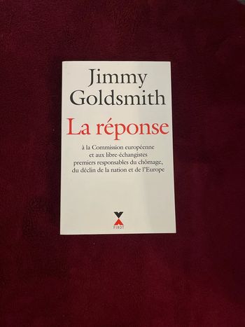Livre dédicacé par l auteur décédé Jimmy Goldsmith La réponse