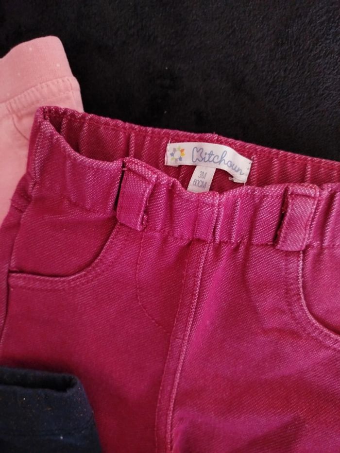 Lot 4 pantalons - 3 mois - photo numéro 5