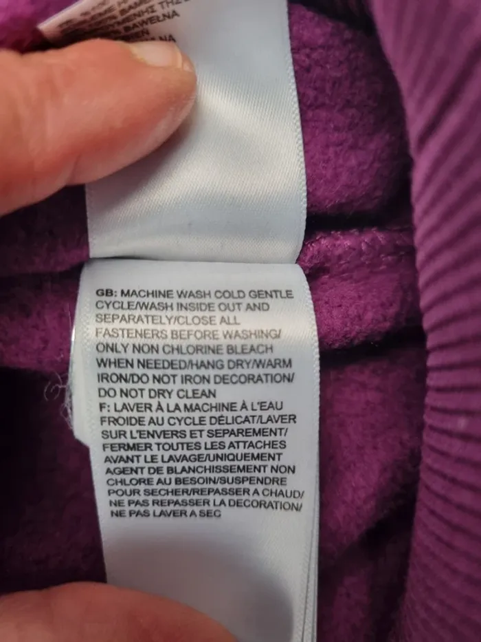 Sweat The North Face violet – Taille XS Femme (mesures en photos) - photo numéro 6