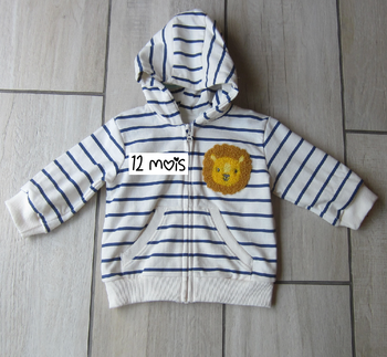 Veste zippéé a capuche neuve