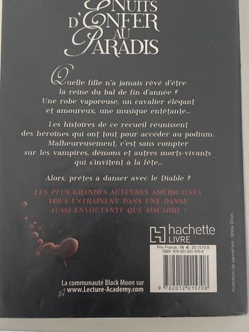 recueil nuits d'enfer au paradis - stephenie meyer, meg cabot, etc. - fantastique