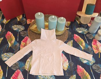 Sous pull rose clair 3 ans