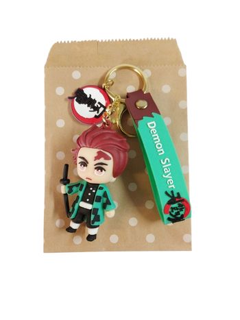Porte-clés Demon Slayer avec pochette cadeau