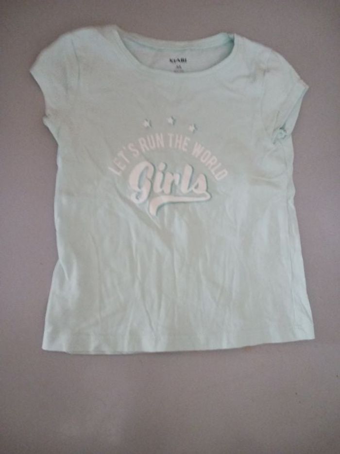 Tee-shirt bleu turquoise kiabi 3 ans