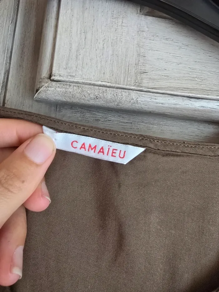 Blouse kaki camaïeu taille 42 - photo numéro 2