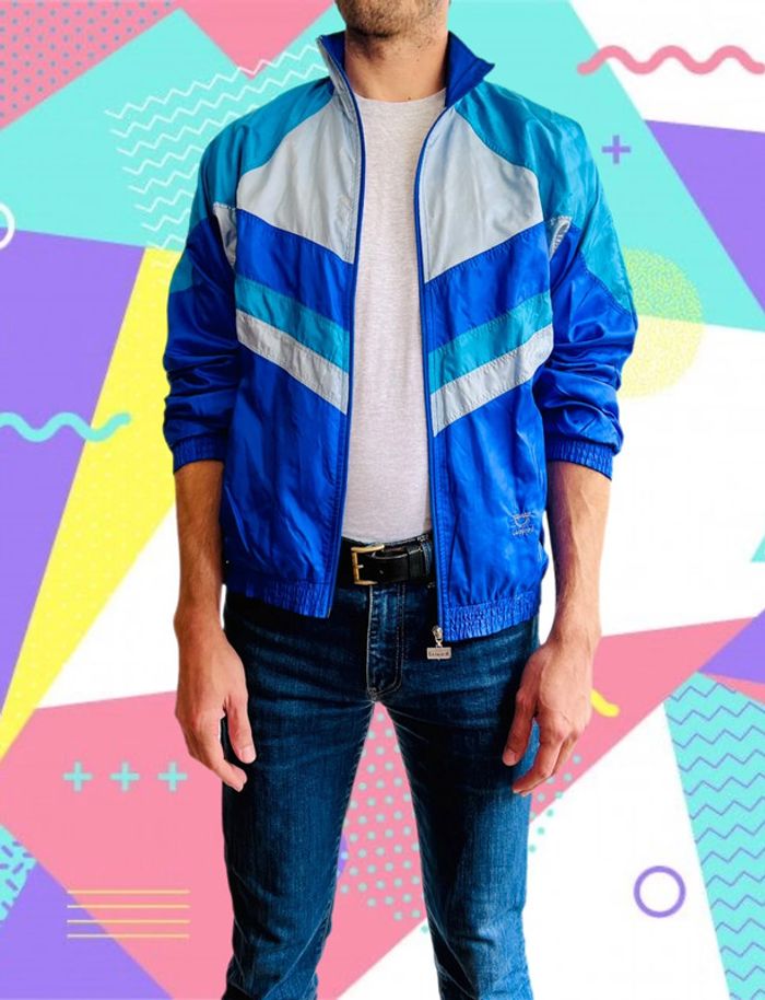 🔷Veste survêtement vintage Leopard Streetwear Color block vibes 90s Track Jacket🔷 - photo numéro 3