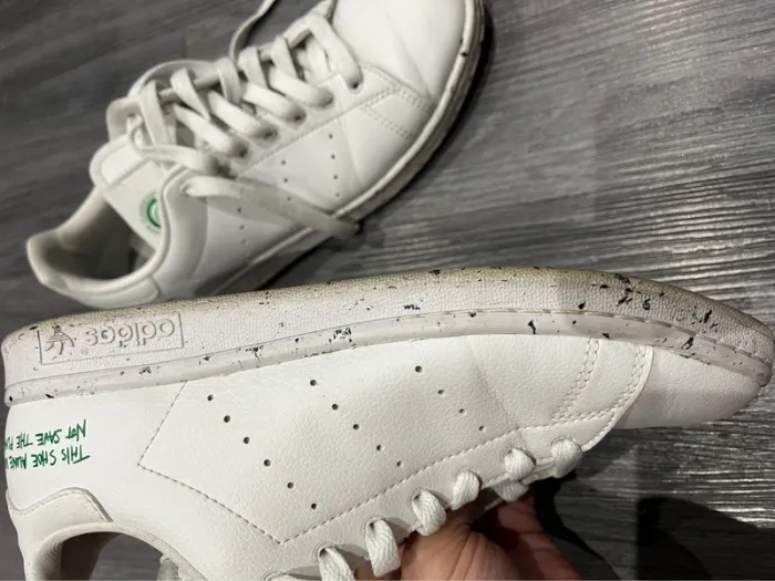 Baskets Adidas blanche et verte - photo numéro 2
