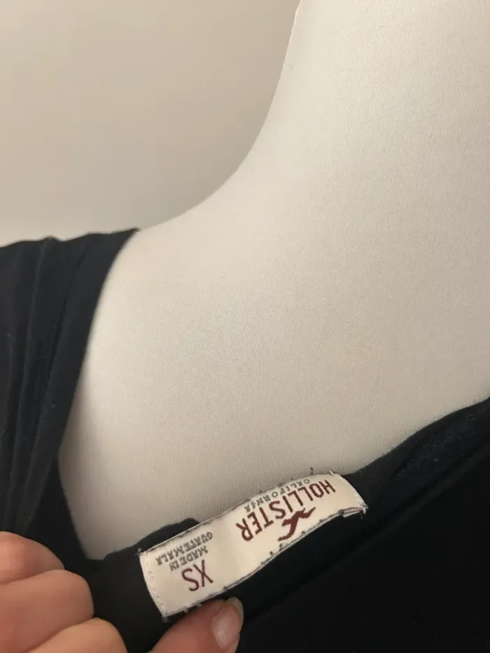 Hollister, T-shirt, noir, imprimé, éléphant, femme, taille XS - photo numéro 4