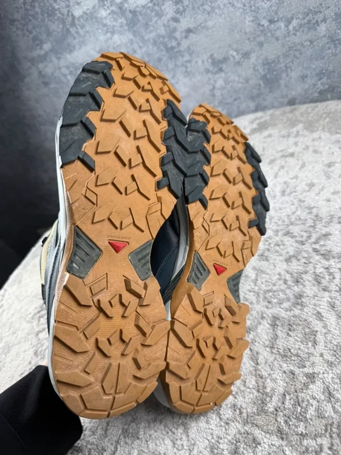 Salomon X Ultra 360 Gore-Tex - White & Beige & Blue - photo numéro 9