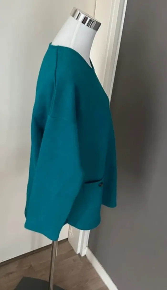 Armand Thierry, pull bleu canard femme taille 3/40 - photo numéro 5