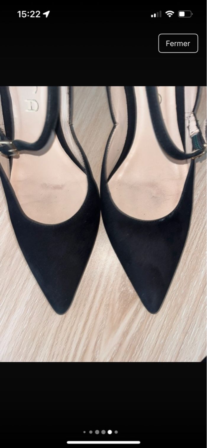 Escarpin en daim Unisa noir - photo numéro 3