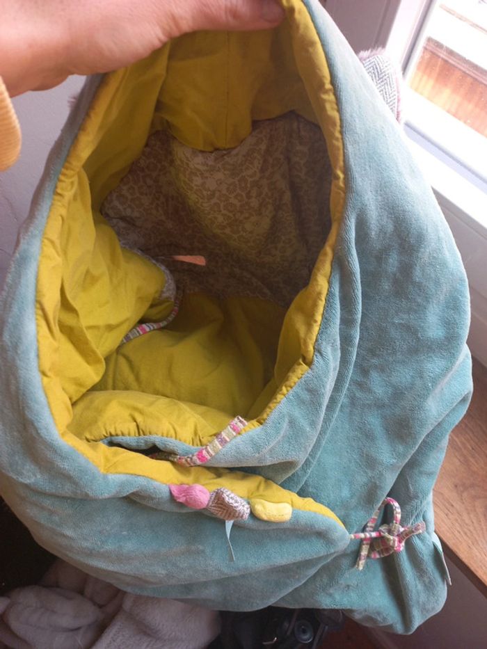 Magnifique nid d'ange /turbulette pour poussette ou cosy de bébé mixte - photo numéro 3
