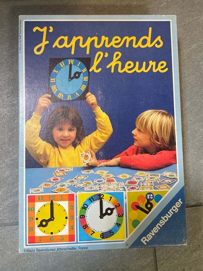 J’apprends l’heure de Ravensburger vintage