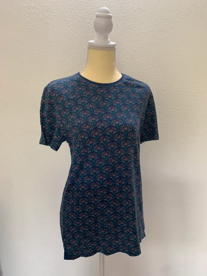 T-shirt à motif bleu - Instinct - Taille L