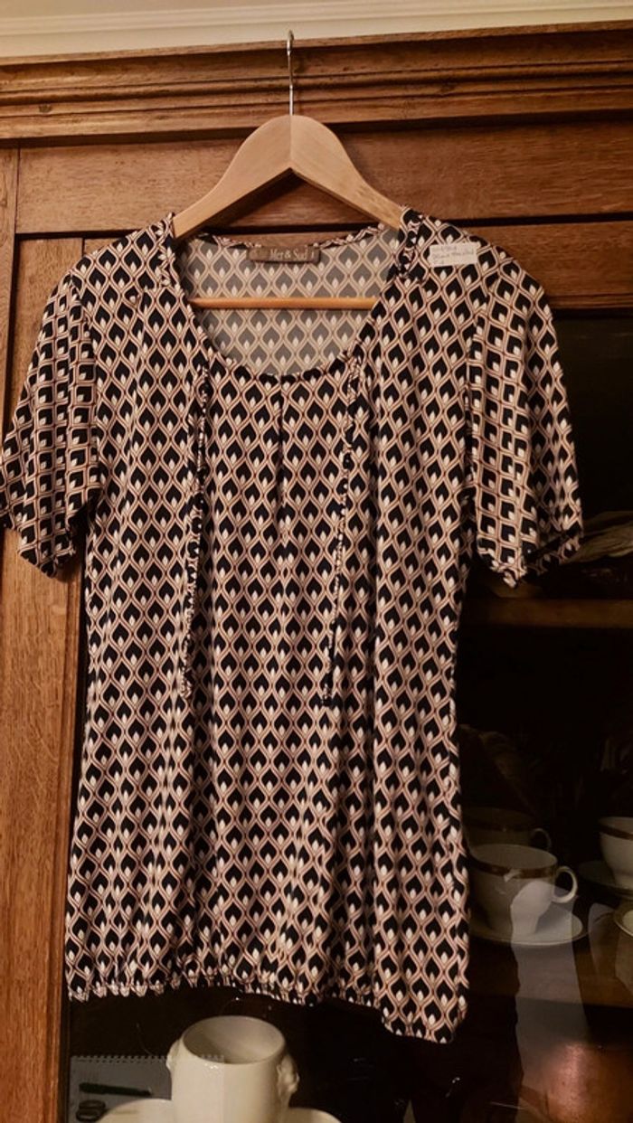 Jolie Blouse Mer&Sud taille 36/38 en viscose - photo numéro 2